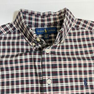 Ralph Lauren Plaid‎ Button Down Shirt Long Sleeve Classic Fit L(14-16)